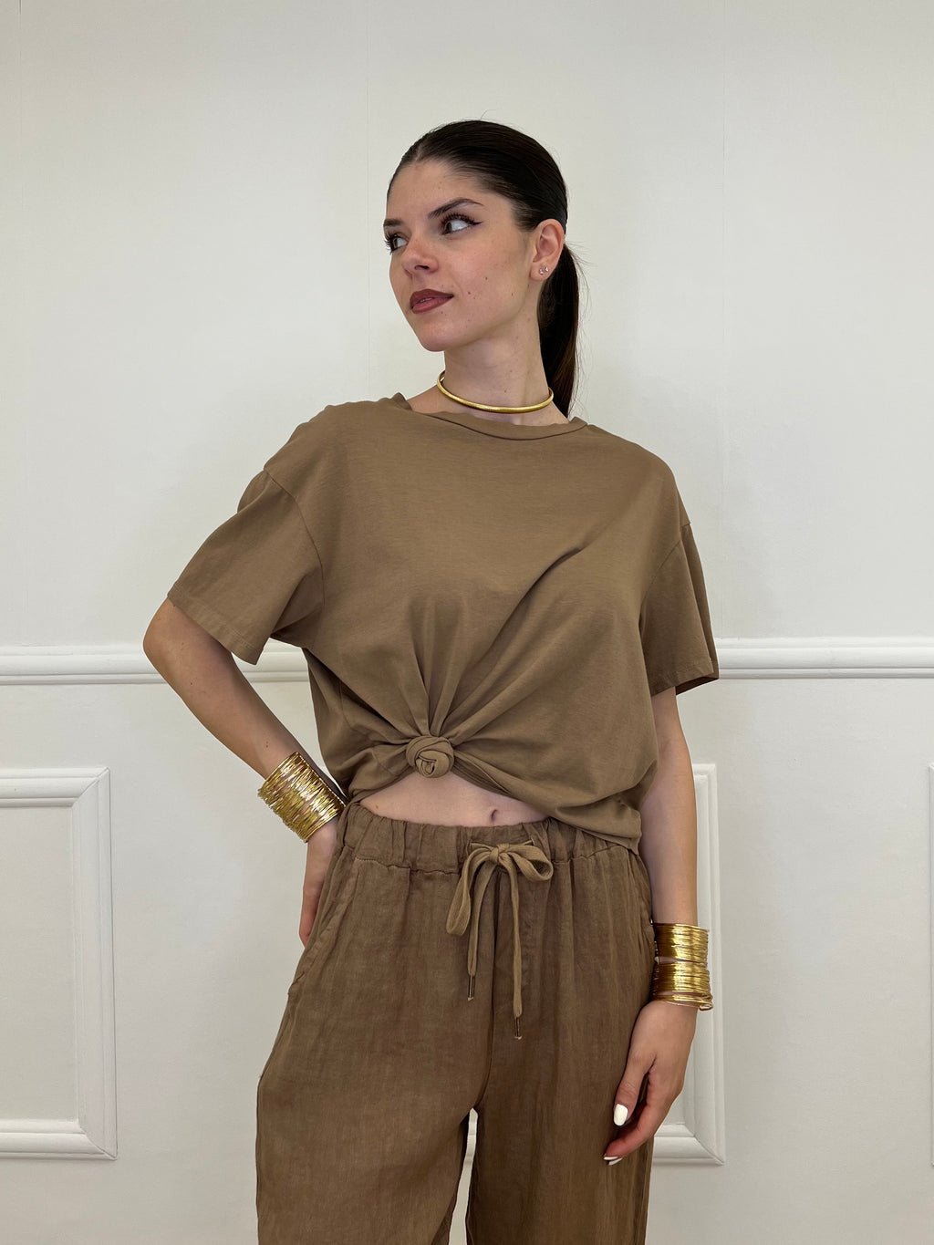 T-shirt Scatoletta 726202 Coccio