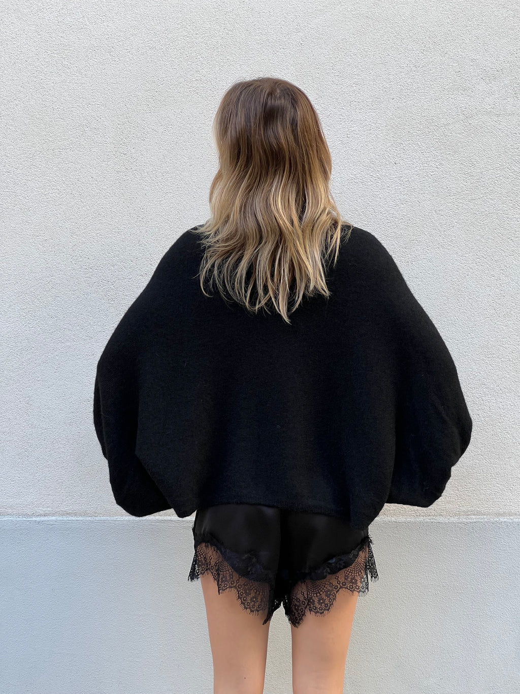 Maglia Mohair Pipistrello A132 Nero