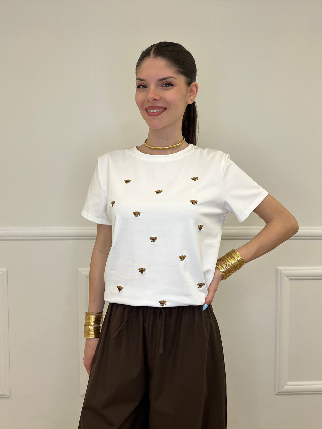 T-shirt Ricami Bee 82217