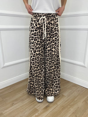 Pantalone Palazzo Animalier Bande 7809