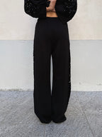 Tuta Inserti Paillettes L3110 Nero