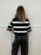 Maglia Scatoletta Righe MX2520 Nero