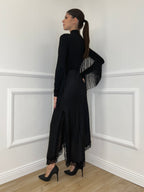 Gonna Asimmetrica Pizzo 2722 Nero