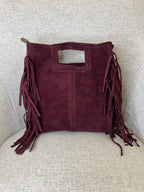 Borsa Vera Pelle Frange Manico VPF004