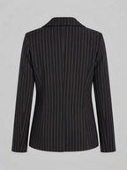 Tailleur Gessato Monopetto 83459 Nero