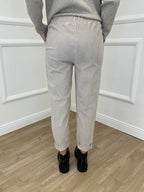 Pantalone Regular Millerighe 20357 Ecru