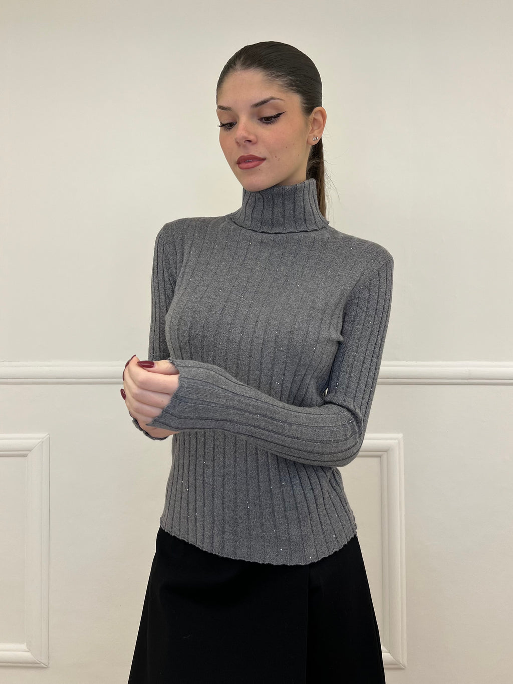 Dolcevita Coste Paillettes 5270 Grigio