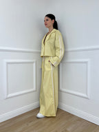 Pantalone Palazzo Bande 7809 Giallo