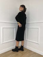 Abito Dolcevita Maglia 3077 Nero