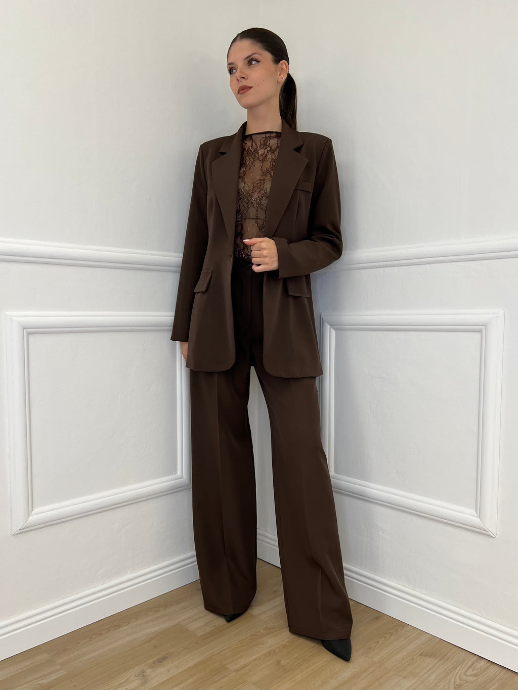 Giacca Over 2202 Caffè - Bazar Abbigliamento