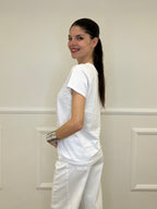 T-shirt Strass 8142 Bianco