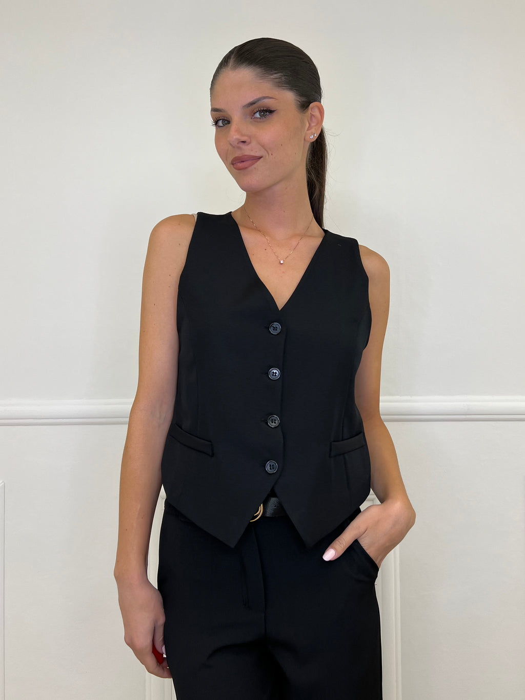 Completo Gilet 231280 Nero