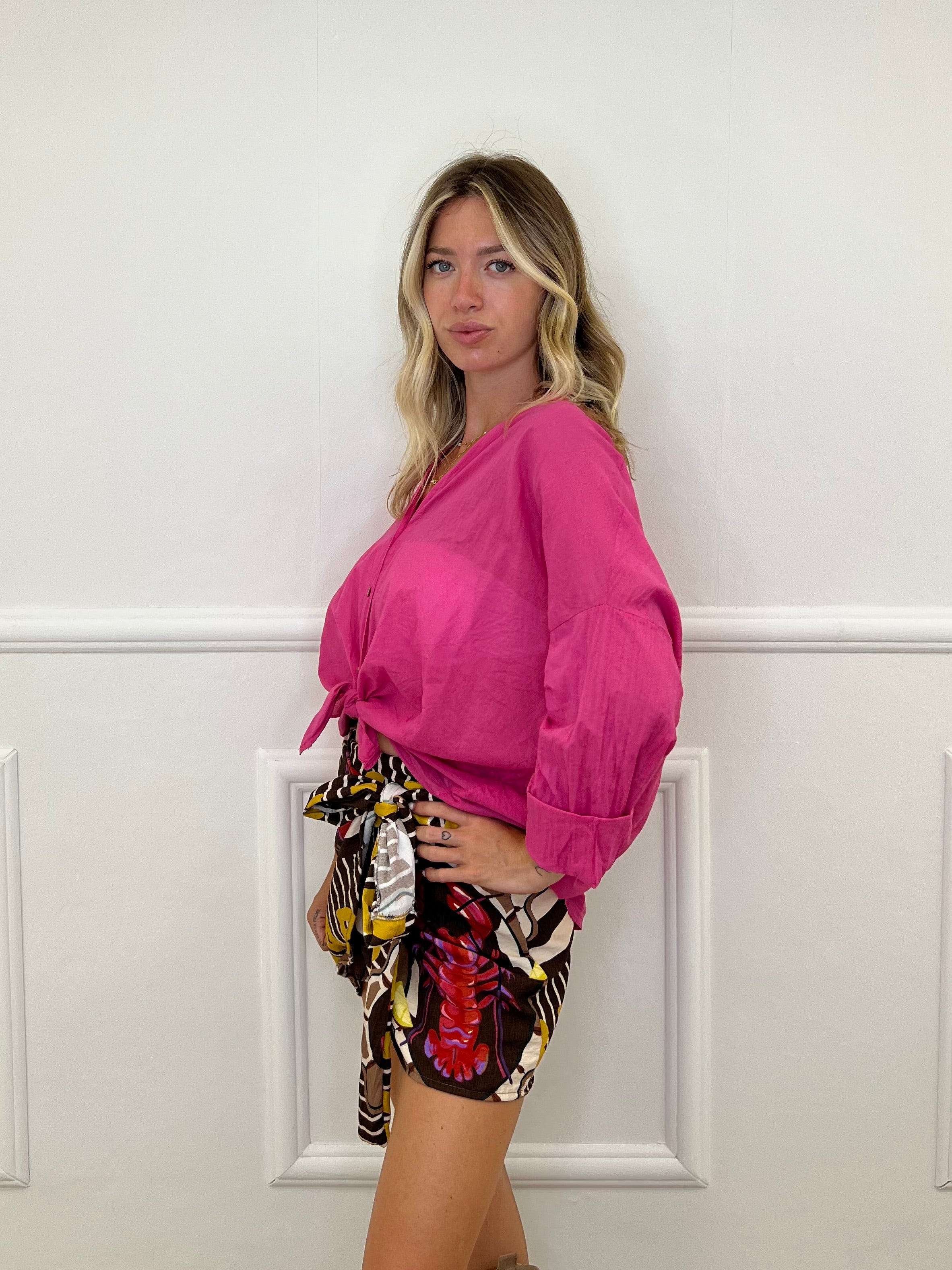Camicia Over Soft 6040 Fucsia