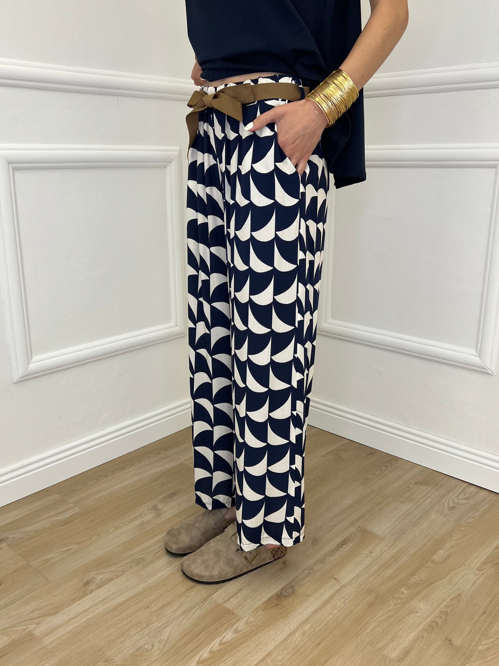 Pantalone Gaucho Fantasia 2130 Blu