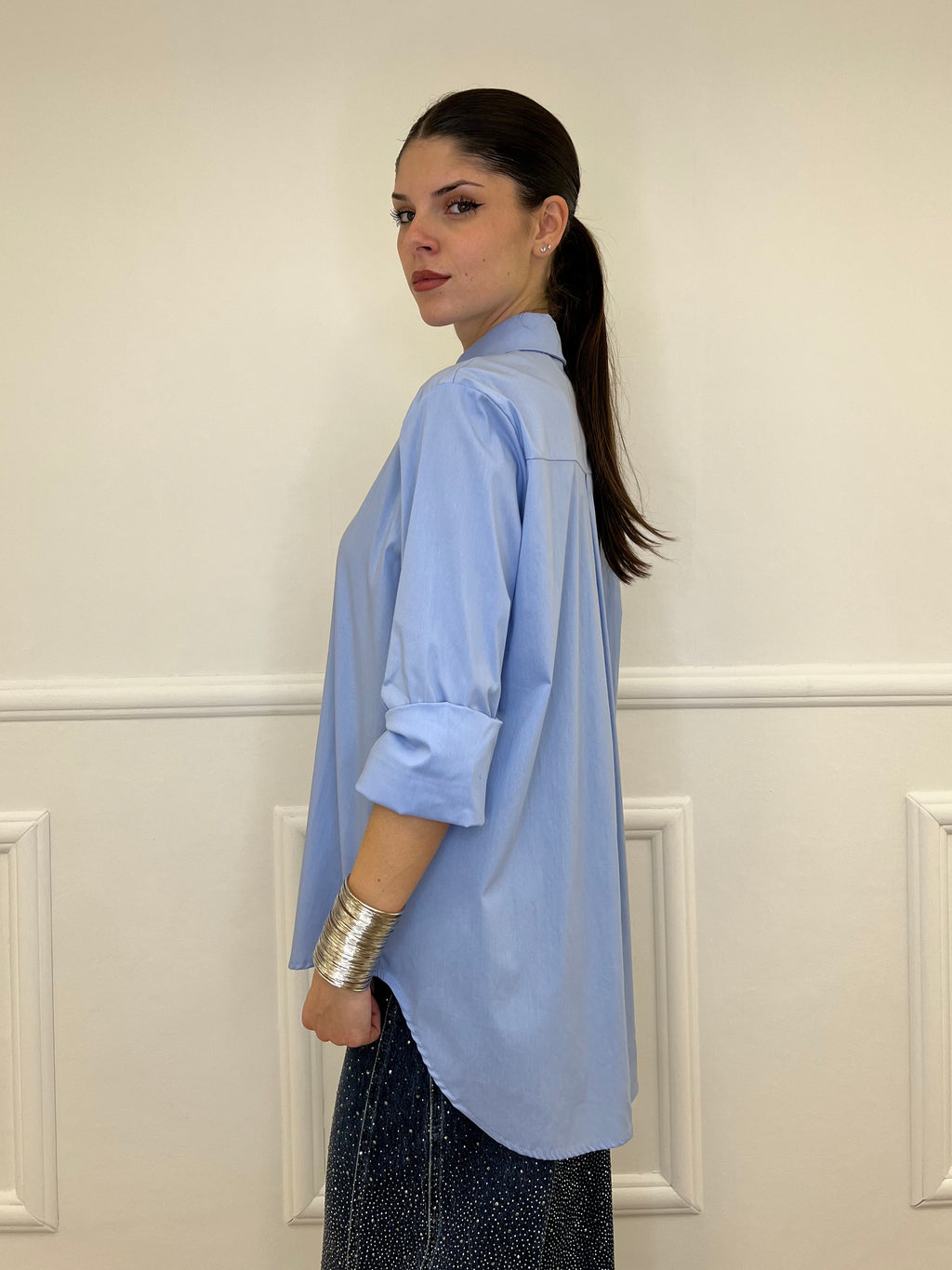Camicia Over 50320 Azzurro