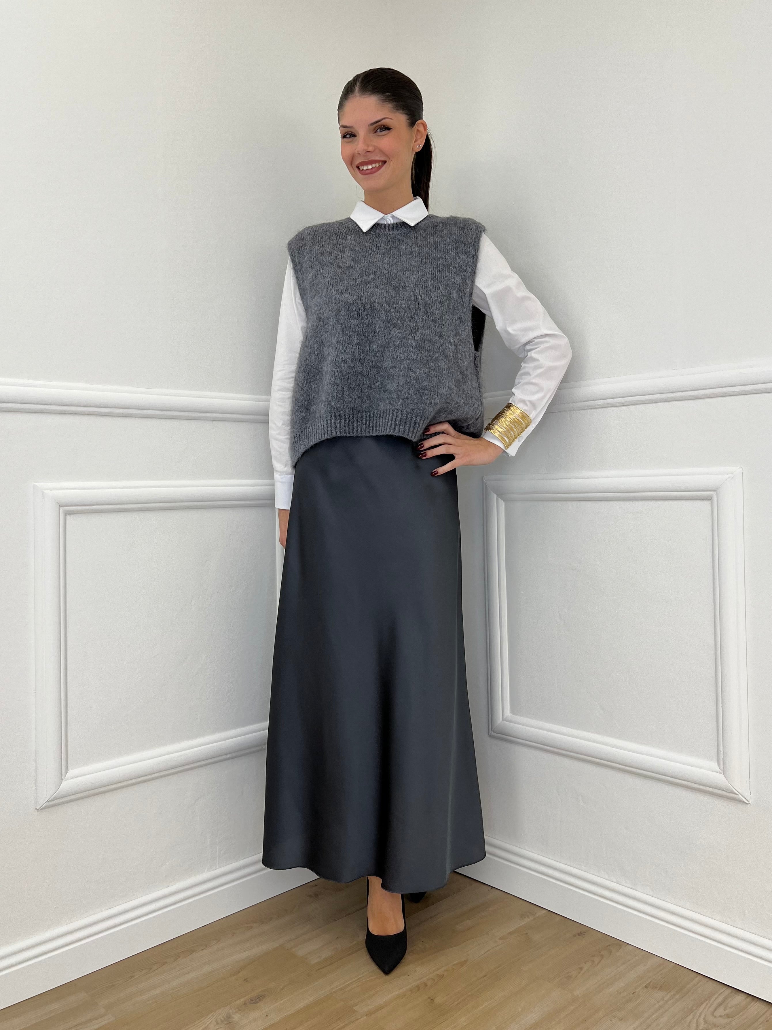 Gonna Satin 2236 Piombo