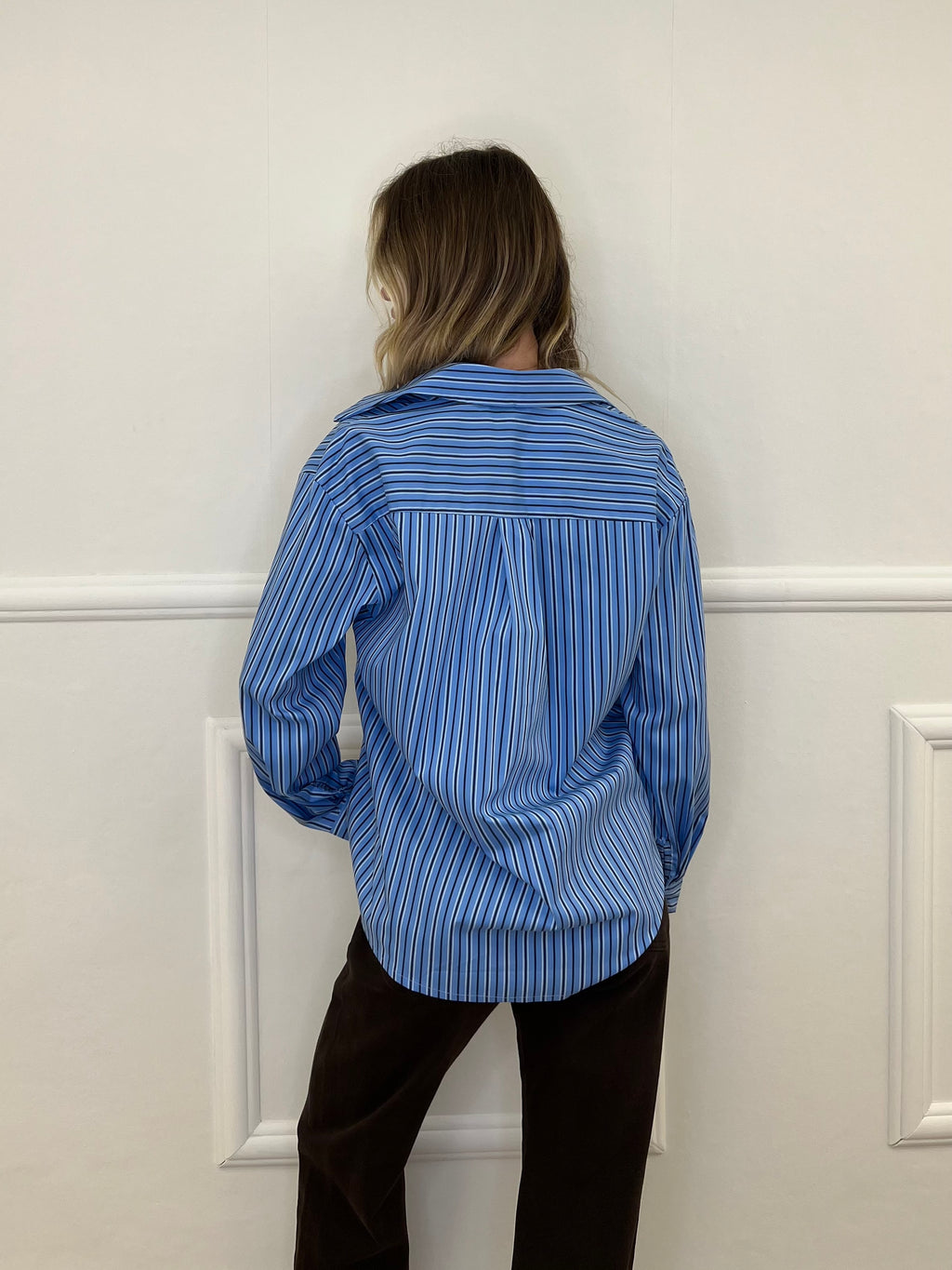Camicia Regimental Over 28813 Azzurro