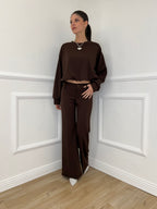 Felpa Crop 83625 Moro