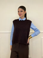 Gilet Kid Mohair 5218 Moro