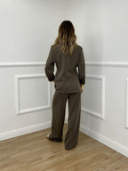 Blazer in Felpa 27435A Taupe