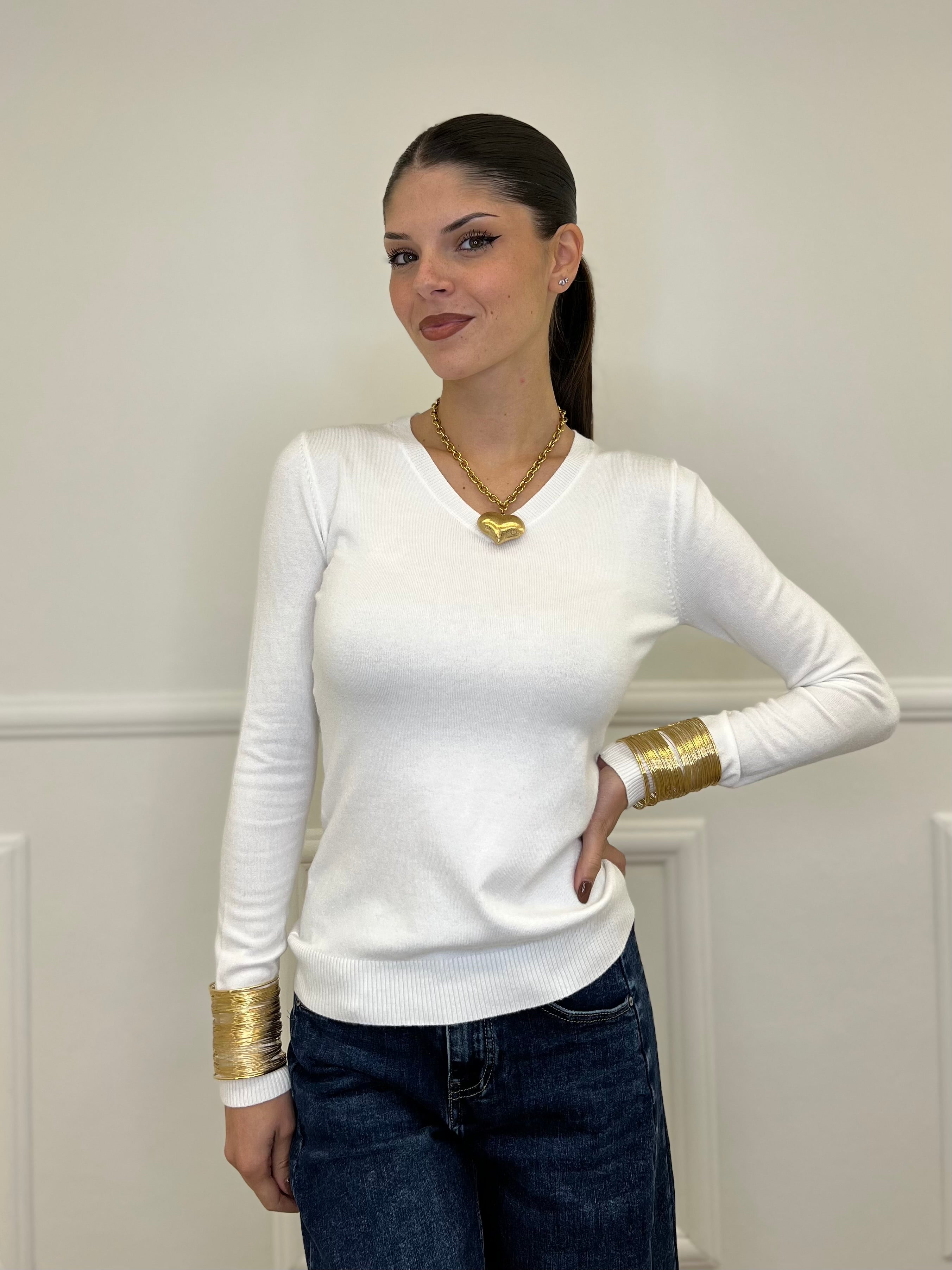 Maglia Scollo V Basic N1018