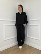 Tuta Bande Girocollo 88426 Nero