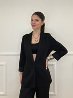 Blazer in Viscosa 27435 Nero