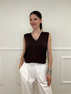 Maglia Derby Smanicata 6291 Marrone