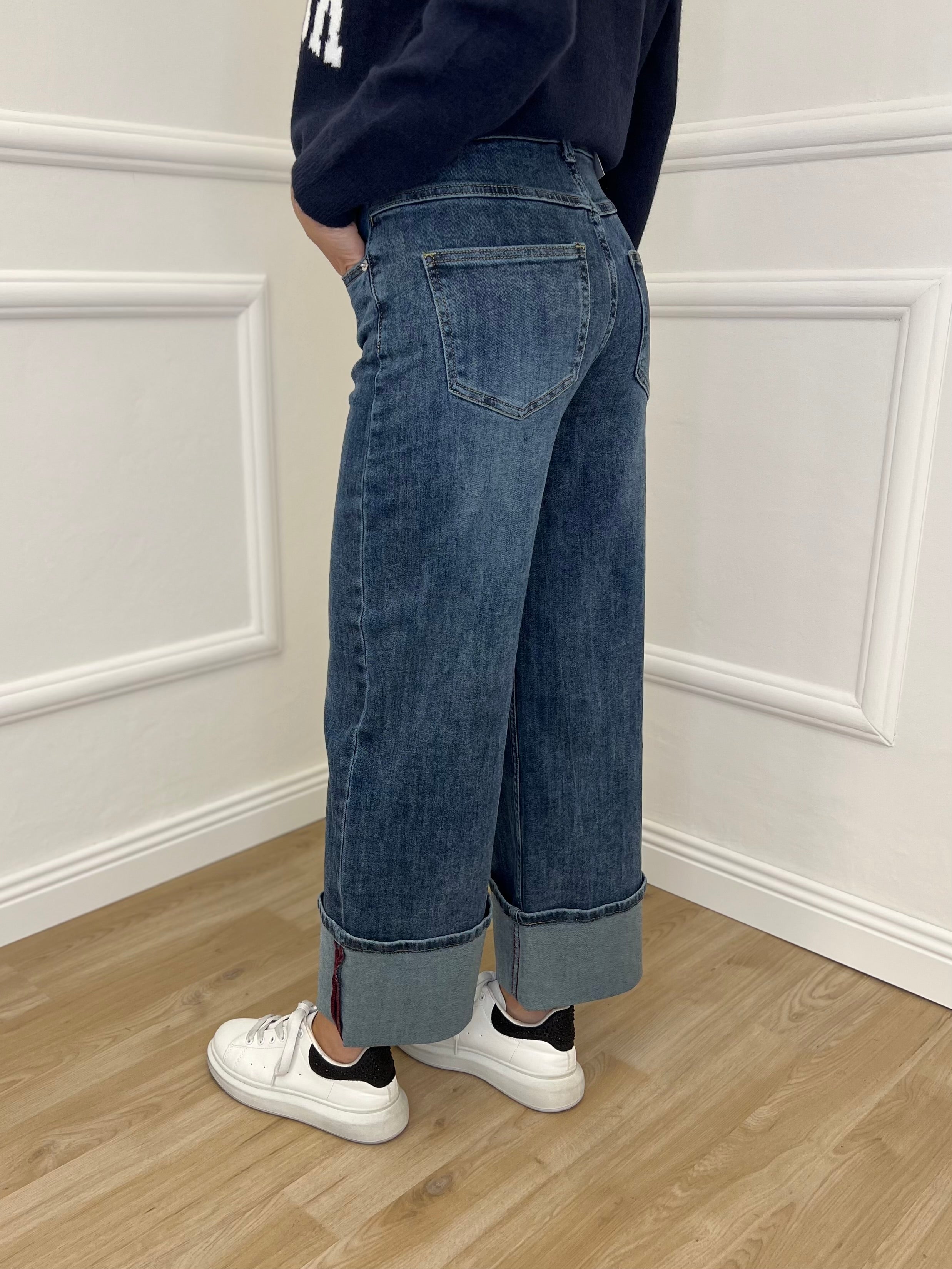 Jeans Risvolto Y367 - Bazar Abbigliamento