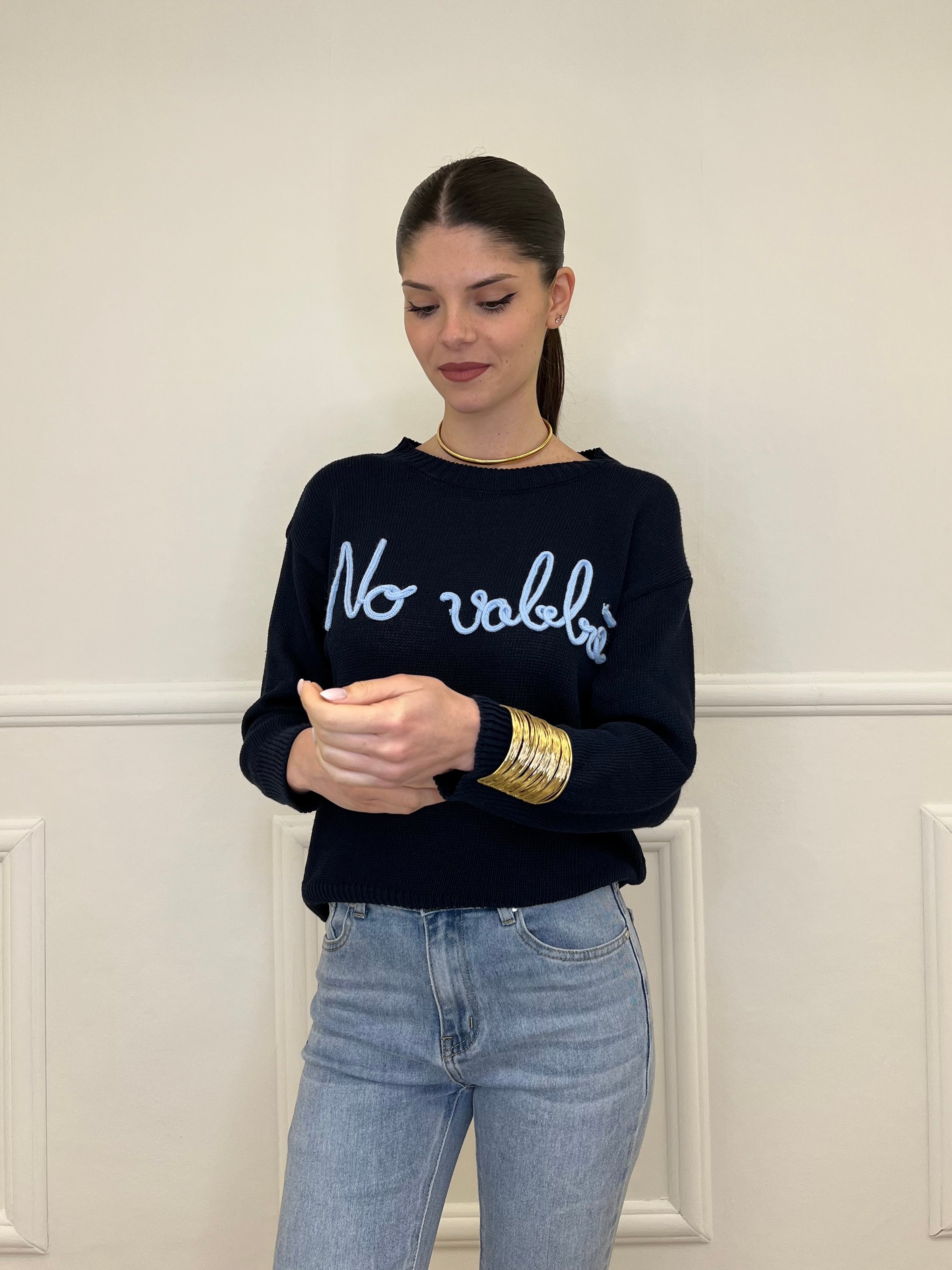 Maglia No Vabbè A0242 Blu