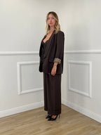 Blazer Interno Maculato 25623 Marrone