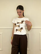 T-shirt Bassotto Paillettes 26252