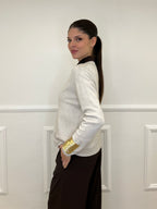 Pullover Basic Girocollo 1186 Ecru