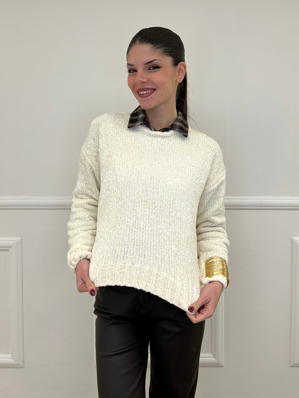 Maglia Ciniglia 2813 Panna