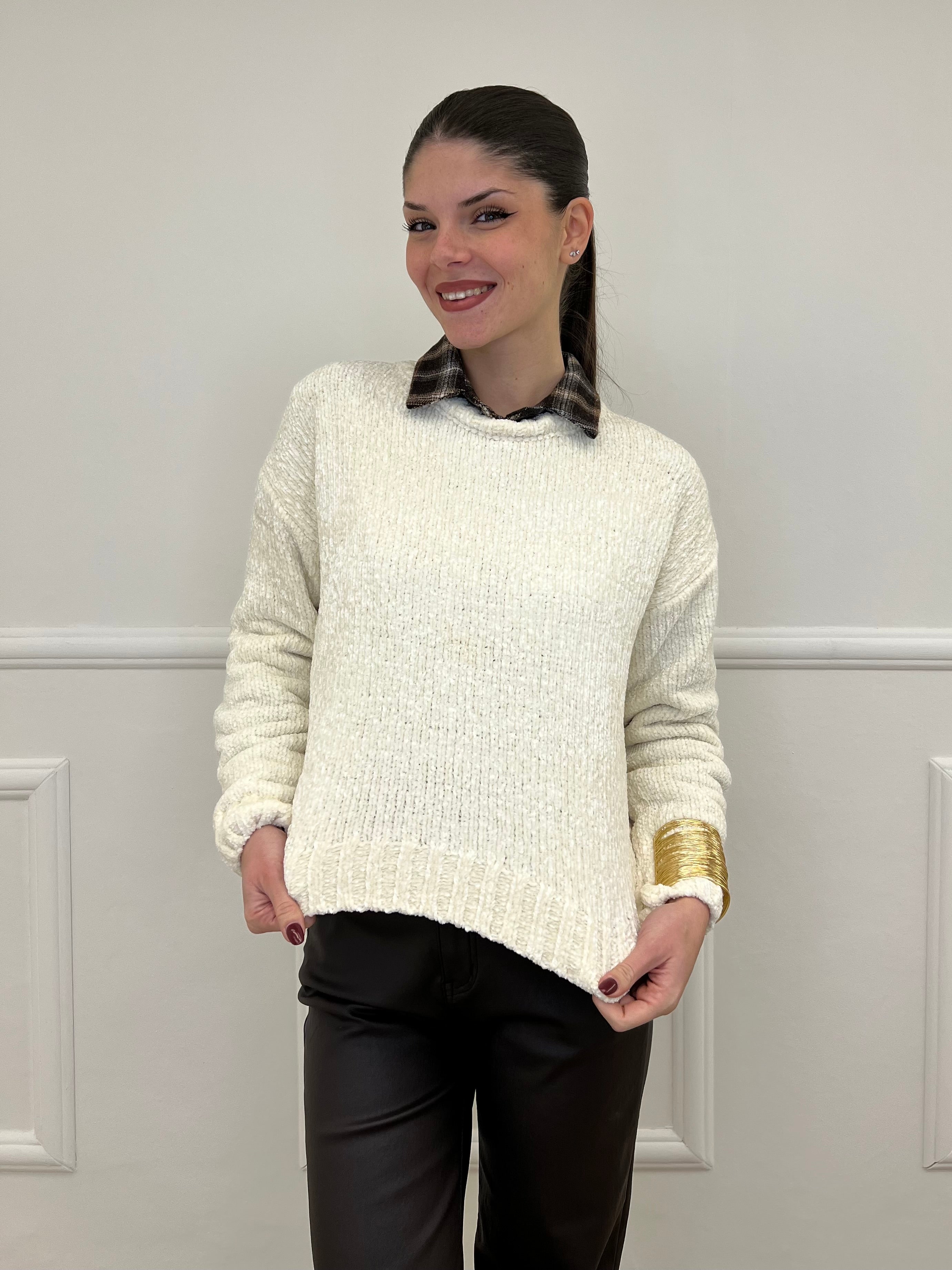 Maglia Ciniglia 2813 Panna