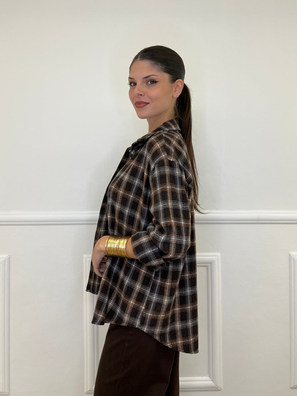 Camicia Madras A35 Moro