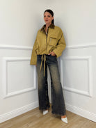 Blouson Over TR8866 Khaki - Bazar Abbigliamento