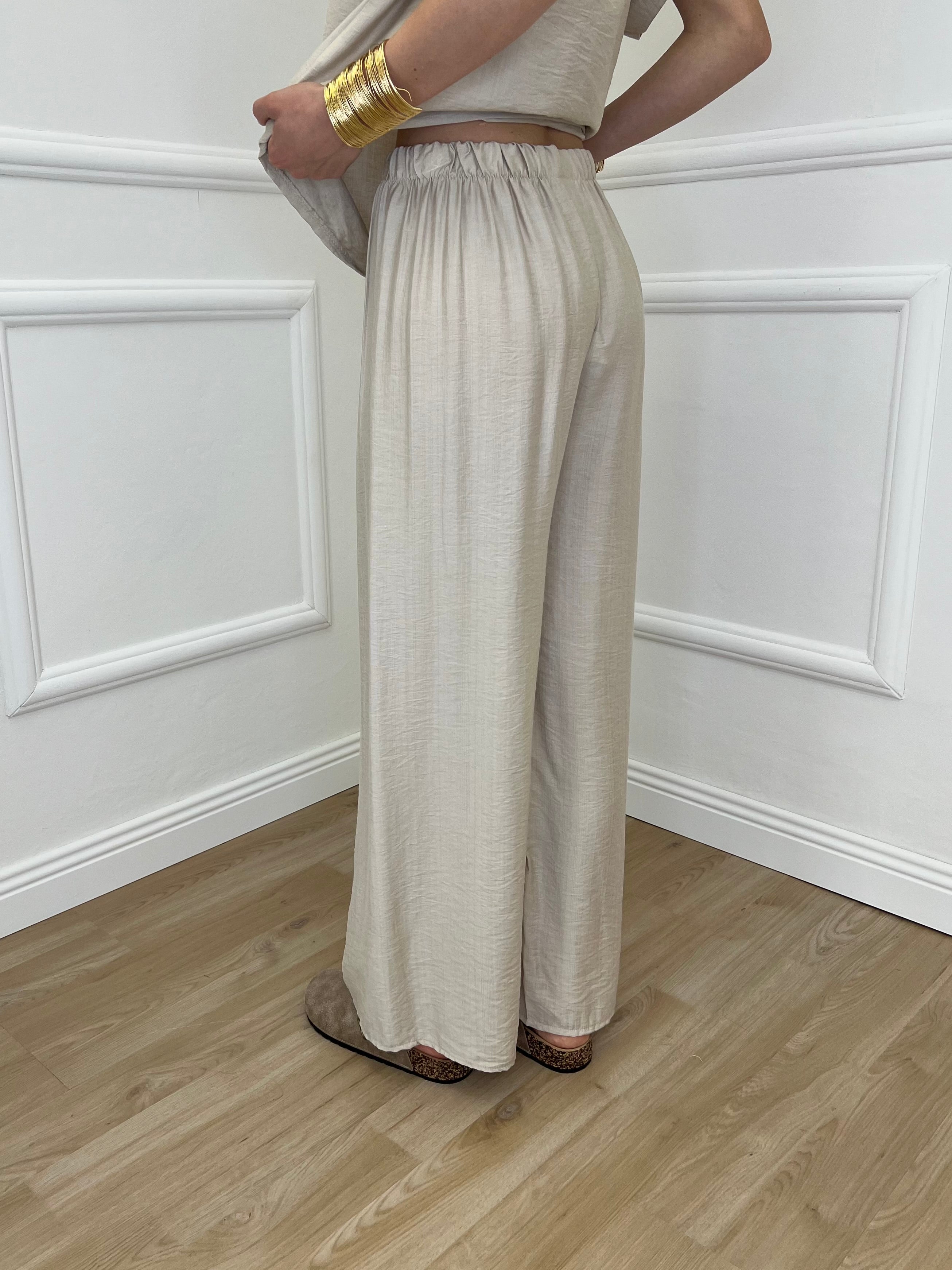 Completo Froissé In Viscosa 8262 Ecru