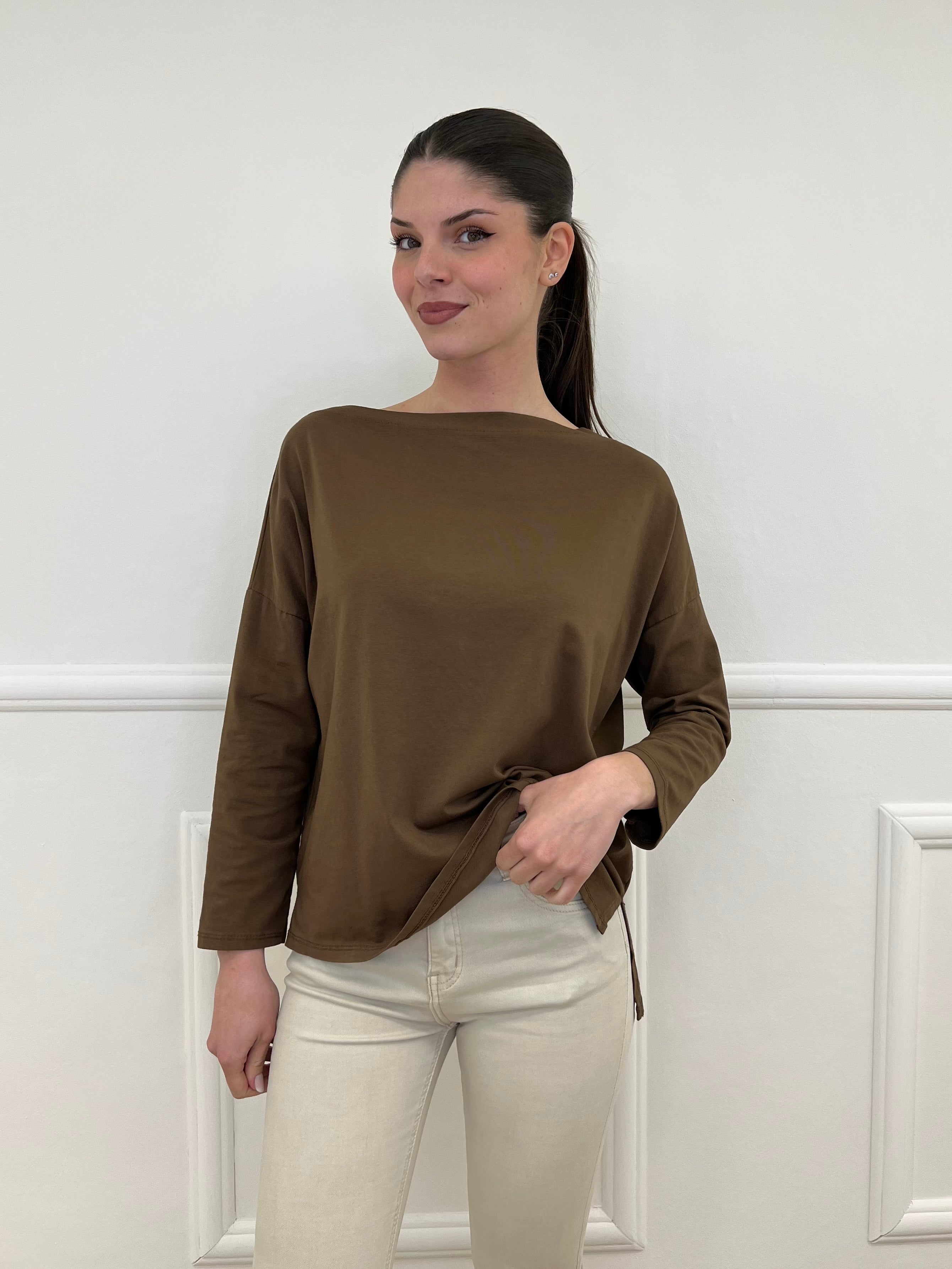 Maglia Over Barchetta 2158 Caffe' - Bazar Abbigliamento