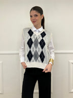 Gilet Losanghe 261711 Panna