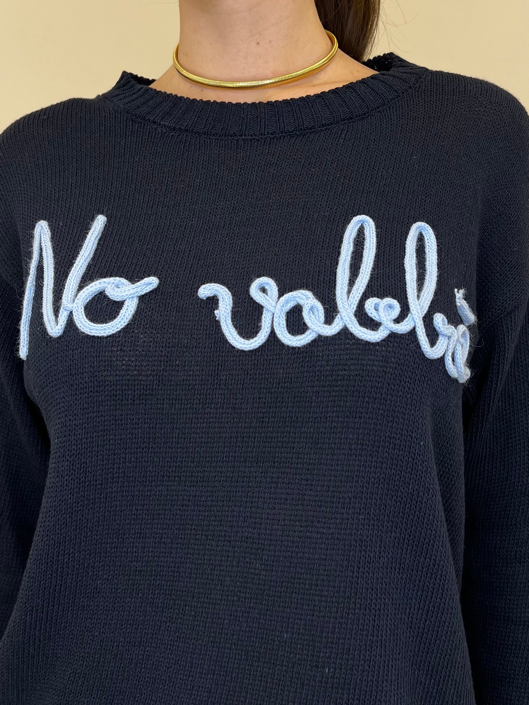 Maglia No Vabbè A0242 Blu