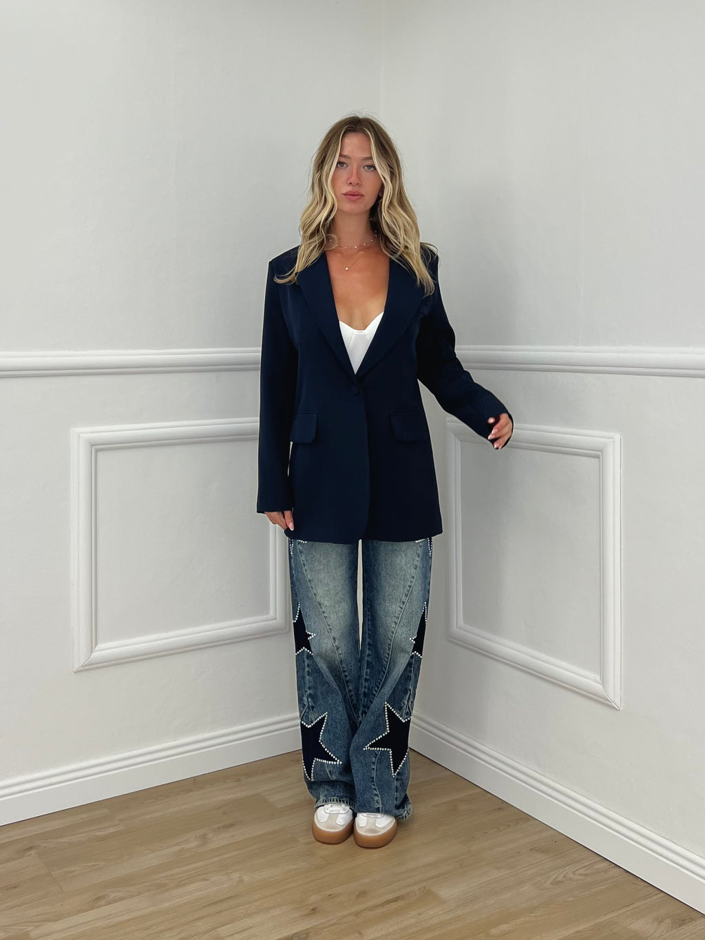 Blazer Oversize Monopetto 2202 Blu