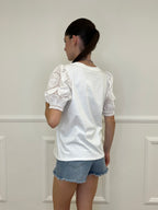 T-shirt Maniche Sangallo A4684 Bianco