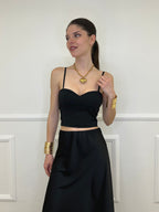 Top Con Spalline 25206 Nero