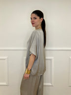 Completo Fluido Satin Con Lurex 061-062 Taupe