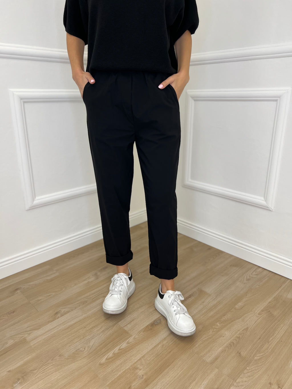 Pantalone Baggy 51013 Nero - Bazar Abbigliamento