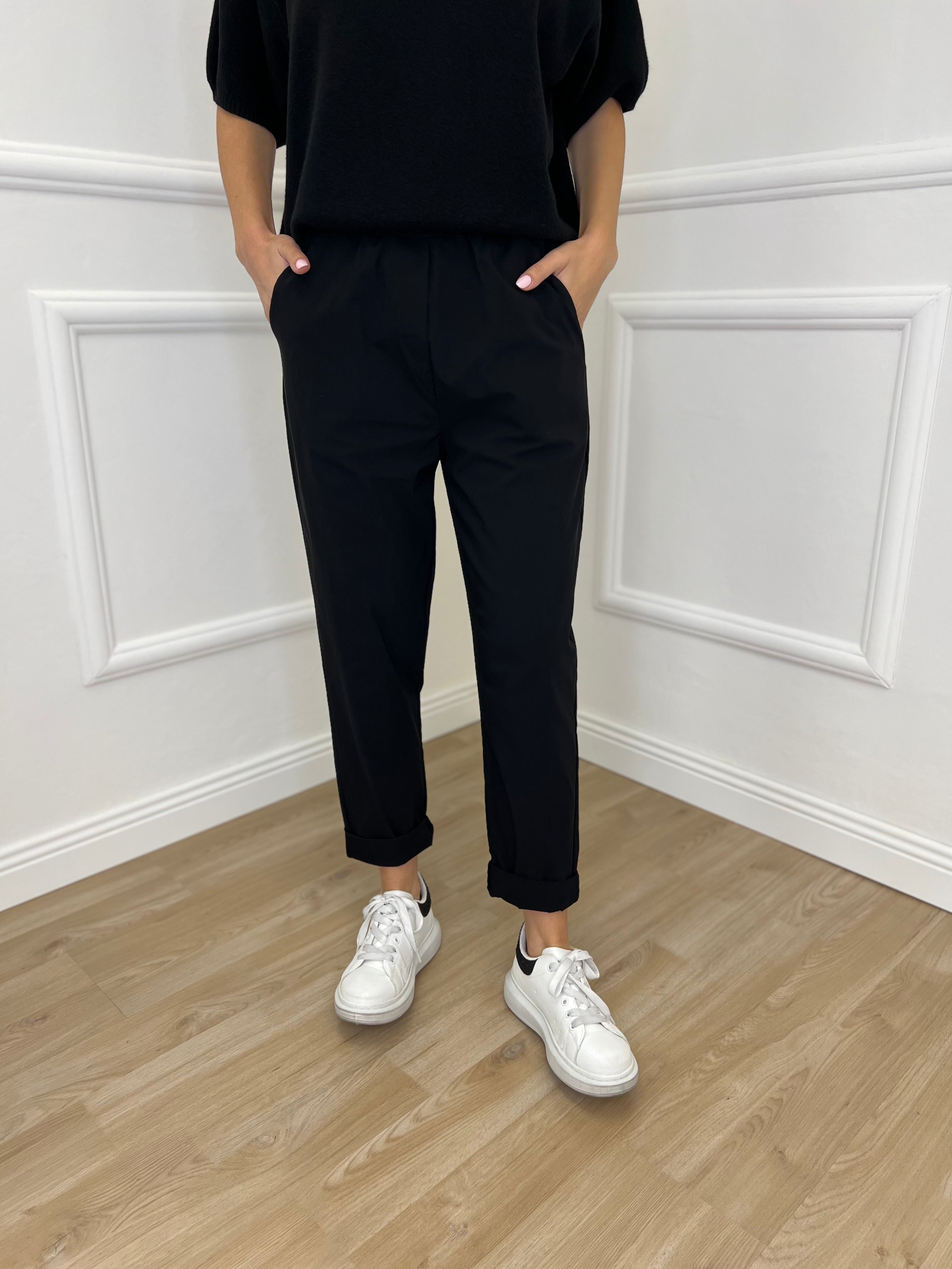 Pantalone Baggy 51013 Nero - Bazar Abbigliamento