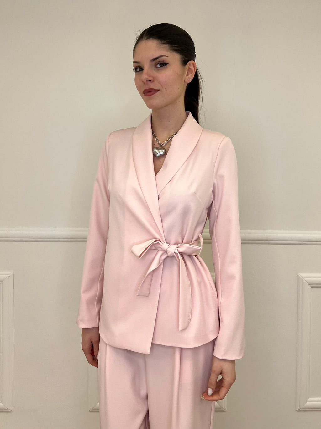 Tailleur con Fiocco 570851 Rosa