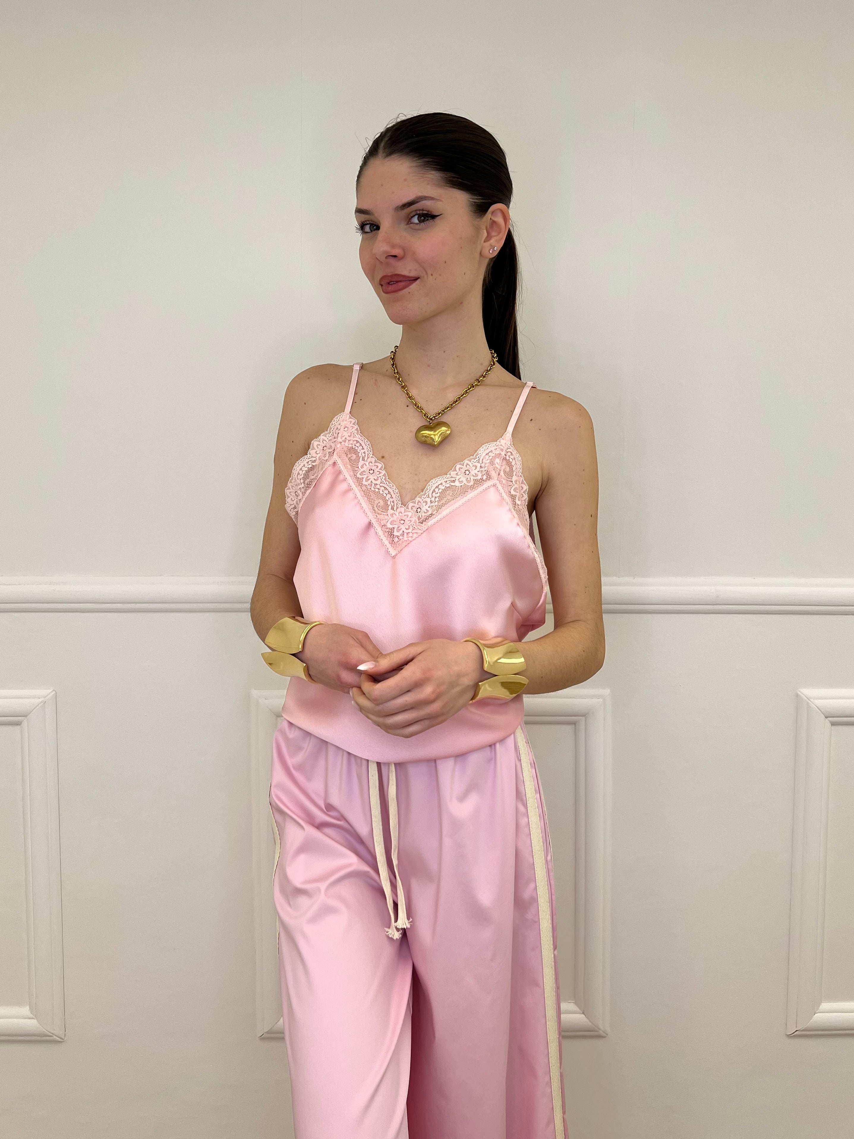 Top Satin Pizzo 1542