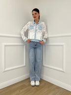 Jeans Strass 5051 Azzurro